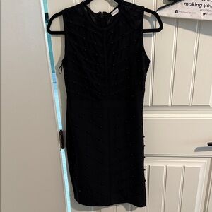 Chic Black Sleeveless Mini Dress